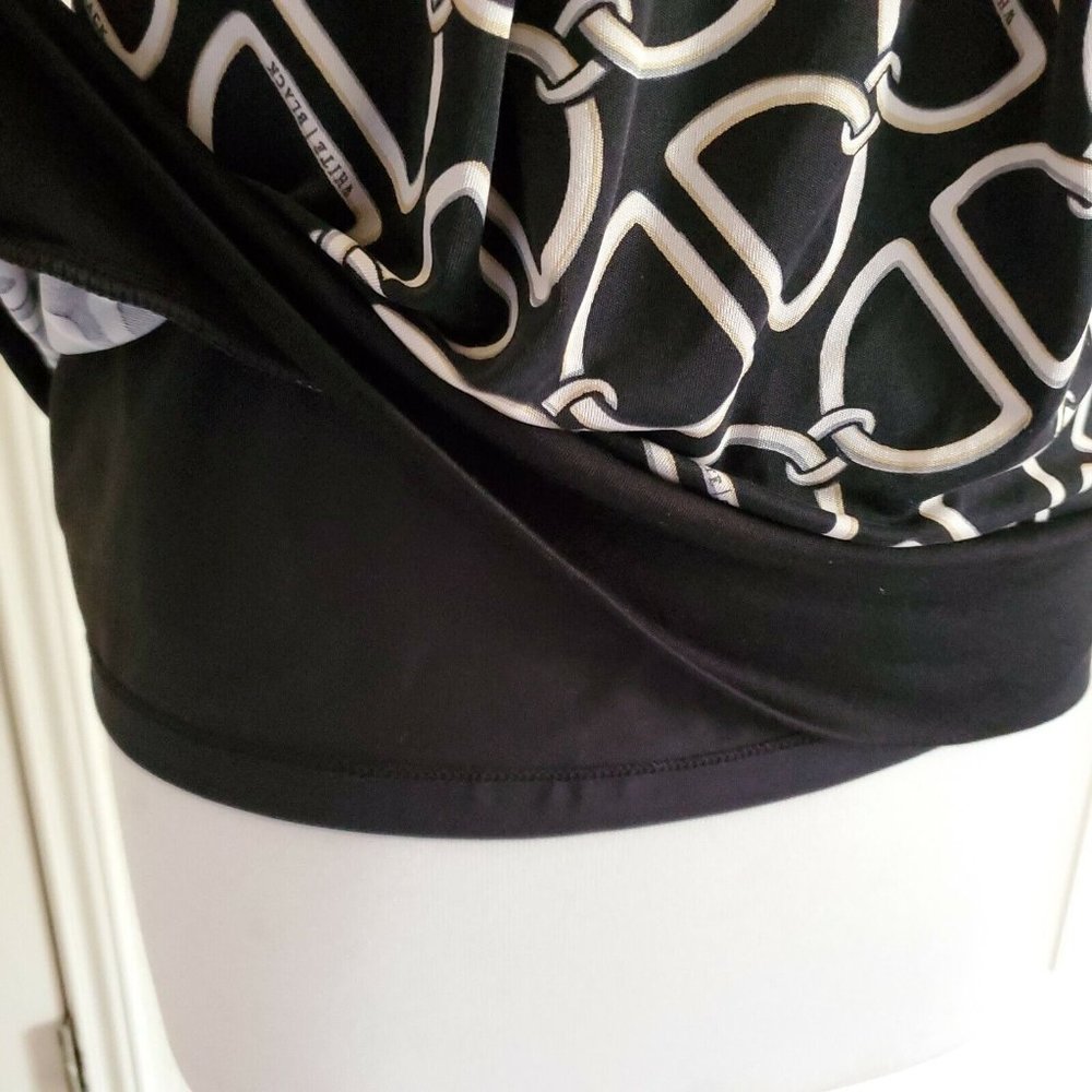 White House Black Market Sleeveless Chain Link Logo Top Size S - Picture 4 of 7